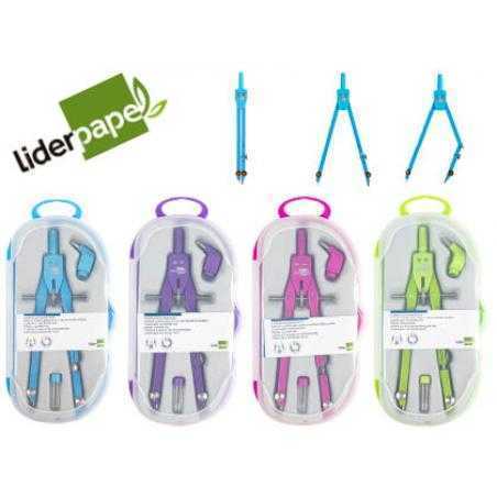Compás liderpapel micrométrico con adaptador color