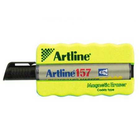 Borrador artline pizarra blanca magnetico con rotuladorek-157 negro