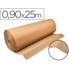 Carton ondulado q-connect 0,90x25 m 250 g/m2 kraft