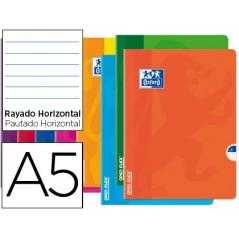 Libreta escolar oxford openflex tapa flexible optik paper 48 hojas din a5 rayado horizontal colores surtidos