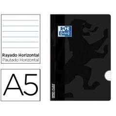 Libreta escolar oxford openflex tapa flexible optik paper 48 hojas din a5 rayado horizontal color negro
