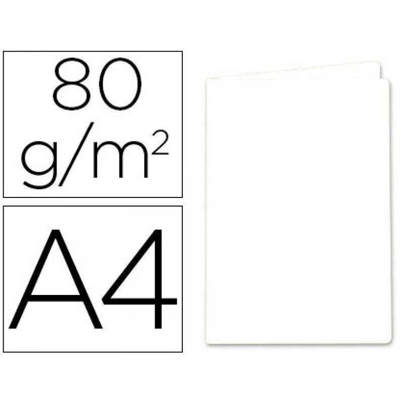 Subcarpeta papel exacompta din a4 blanca 80 gr