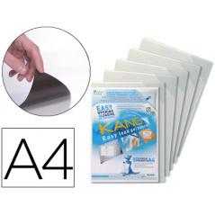 Funda de presentación tarifold adhesiva permanente rigida y anti reflejo din a4 pack 5 unidades