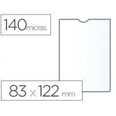 Funda portadocumento esselte plastico transparente 140 micras tamaño 83x122 mm