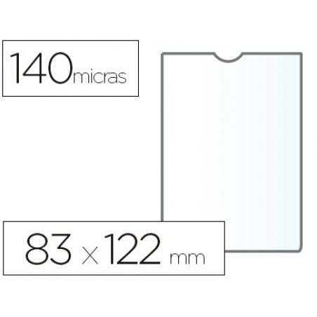 Funda portadocumento esselte plastico transparente 140 micras tamaño 83x122 mm