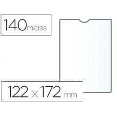 Funda portadocumento esselte transparente plastico 140 micras tamaño 122x172 mm