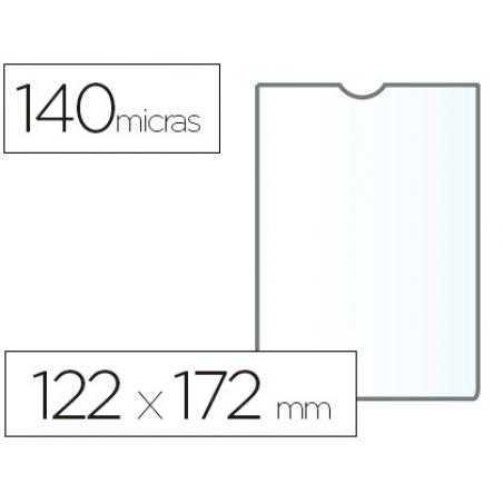 Funda portadocumento esselte transparente plastico 140 micras tamaño 122x172 mm