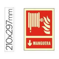 Pictograma syssa señal de manguera en pvc fotoluminiscente 210x297 mm