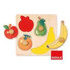 Puzle diset frutas 4 piezas