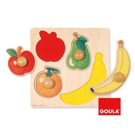 Puzle diset frutas 4 piezas