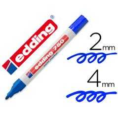 Rotulador edding punta fibra 750 azul punta redonda 3,5 mm