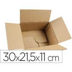 Caja para embalar q-connect americana con fondo automaticocarton canal simple 3 mm colorcolor kraft 300x215x110 mm