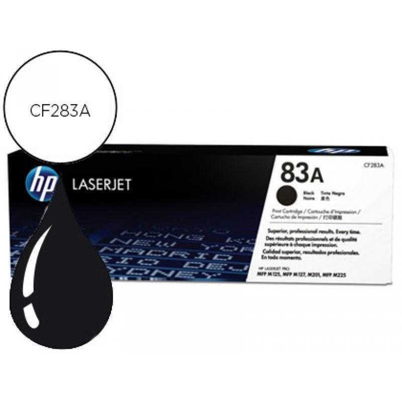 Toner hp 83a laserjet pro mfp m127/m125 negro 1500 pag