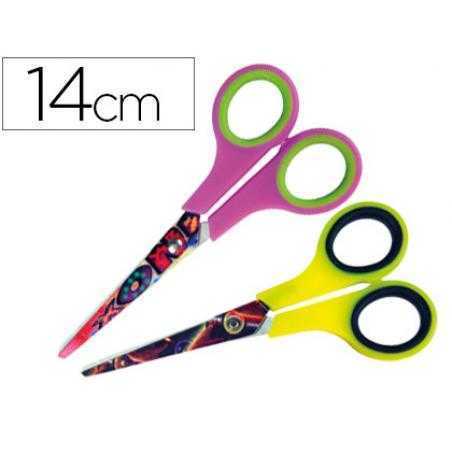 Tijera escolar liderpapel hip hop 14 cm unidad