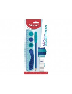 Kit escolar maped kidylearn concentration azul 4 piezas