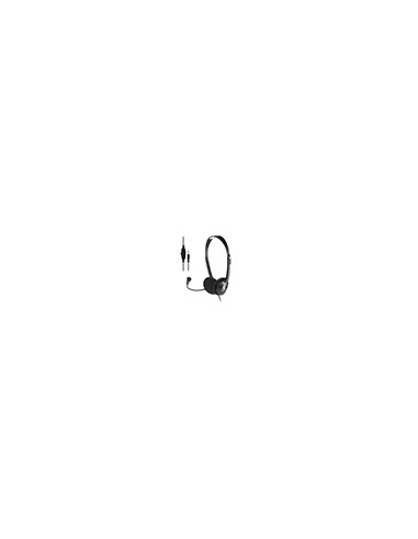 Auricular ngs headset ms103 max con microfono y control de volumen longitud cable 1,5 mt color negro