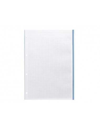 Recambio liderpapel a4 120 hojas 90gr cuadro 5 mm 4 taladros bandas de 5 colores pasteles