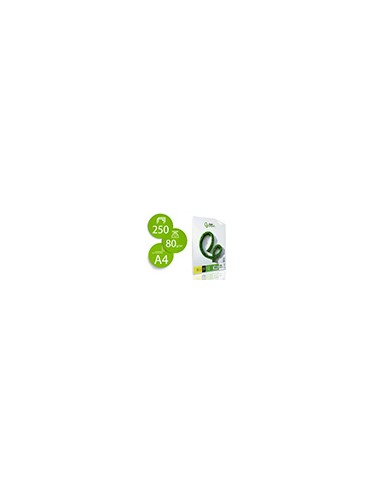 Papel liderpapel a4 80g/m2 liso paquete de 250 hojas