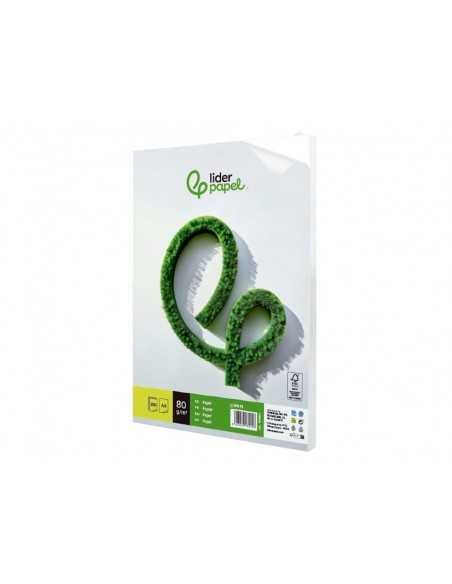 Papel liderpapel a4 80g/m2 liso paquete de 250 hojas