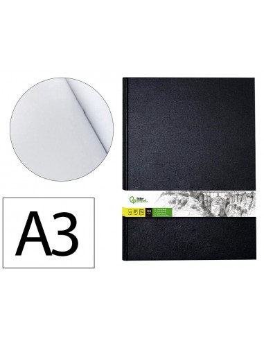 Bloc dibujo liderpapel esbozos encuadernado din a3 420x297 mm 100 hojas 100 gr/m2