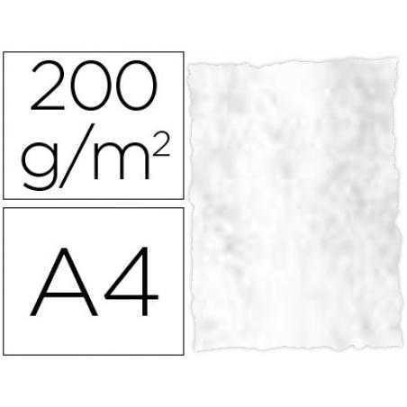 Papel pergamino din a4 troquelado 200 gr color marmoleado gris paquete de 25 hojas