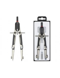 Compas rotring compact micrometrico ajuste rapido longitud 17 cm circunferencia 36 cm