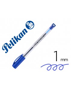 Boligrafo pelikan stick super soft azul