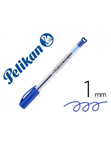 Boligrafo pelikan stick super soft azul