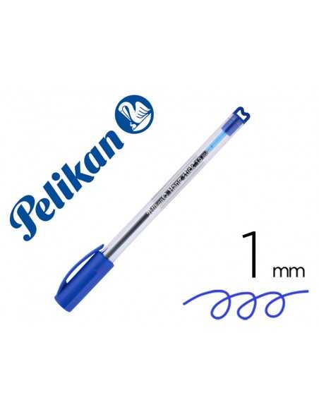 Boligrafo pelikan stick super soft azul