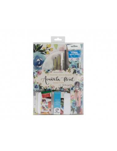 Set acuarela vang gogh floral