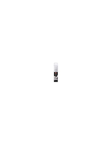 Rotulador roller sakura gelly basic blanco estuche de 3 unidades