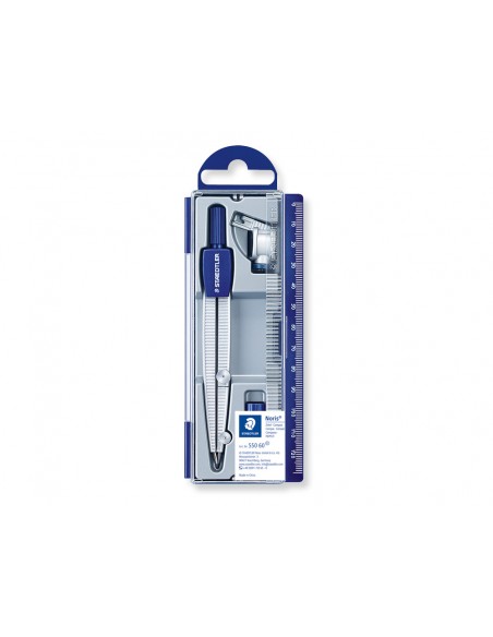Compas staedtler noris club 550 60 con aguja roma y adaptador
