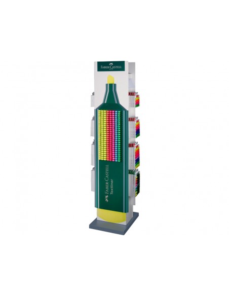 Rotulador faber castell fluorescente familia textliner expositor de suelo 480 unidades colores surtidos