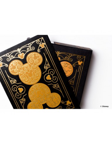 Baraja de cartas bicycle disney black and gold mickey