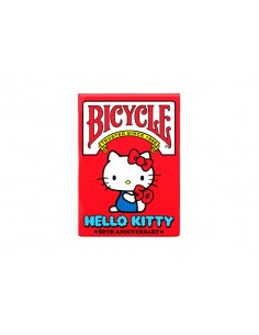 Baraja de cartas bicycle hello kitty 50 aniversario