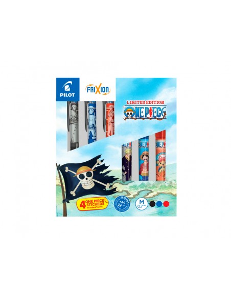Boligrafo pilot frixion one piece borrable caja coleccion 6 unidades surtidas