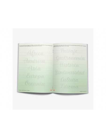 Cuaderno rubio lettering caligrafia creativa viajando por el mundo