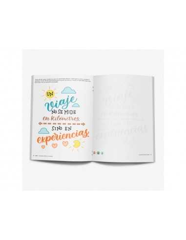 Cuaderno rubio lettering caligrafia creativa viajando por el mundo