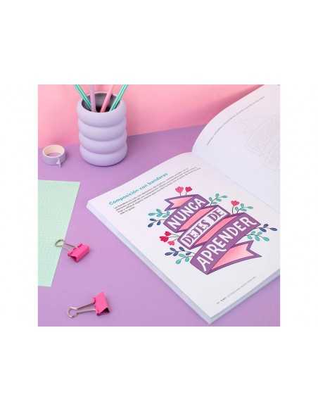Cuaderno rubio lettering para mentes creativas