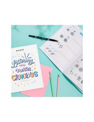 Cuaderno rubio lettering para mentes creativas