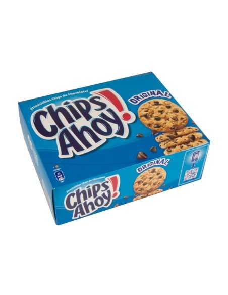 Galleta chips ahoy paquete de 128 gr caja de 2 unidades