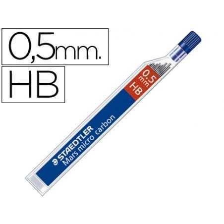 Minas staedtler mars micro grafito 0,5 mm hb tubo con 12 minas