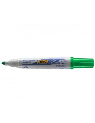 Rotulador bic velleda para pizarra verde punta redonda 1,3 mm