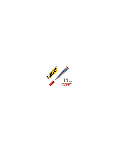 Rotulador bic velleda para pizarra rojo punta redonda 1,3 mm