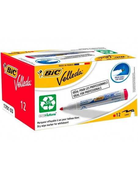 Rotulador bic velleda para pizarra rojo punta redonda 1,3 mm Rotulador bic velleda para pizarra rojo punta redonda 1,3 mm