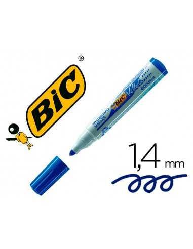 Rotulador bic velleda para pizarra azul punta redonda 1,3 mm