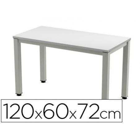 Mesa de oficina rocada executive 200ad02 aluminio /gris 120x60 cm