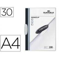 Carpeta swingclip dossier pinza lateral y giratoria blanco din a4 capacidad 30 hojas