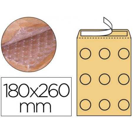 Sobre burbujas crema q-connect d/1 180 x 260 mm caja de 100