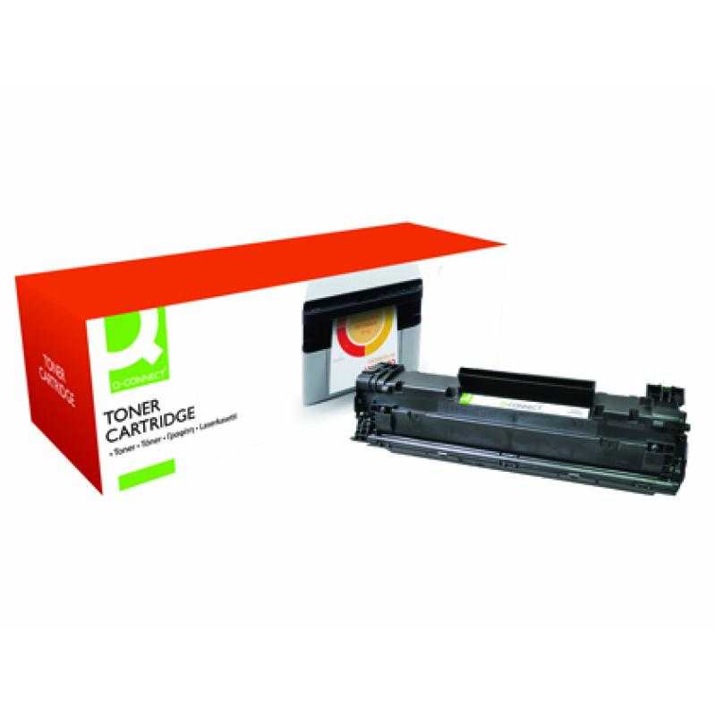 Toner q-connect compatible hp ce285a para laserjet p1102/p1102w/m1212nf mfp/m1217nfw mfp/m1132mfp -1.600pag- negro